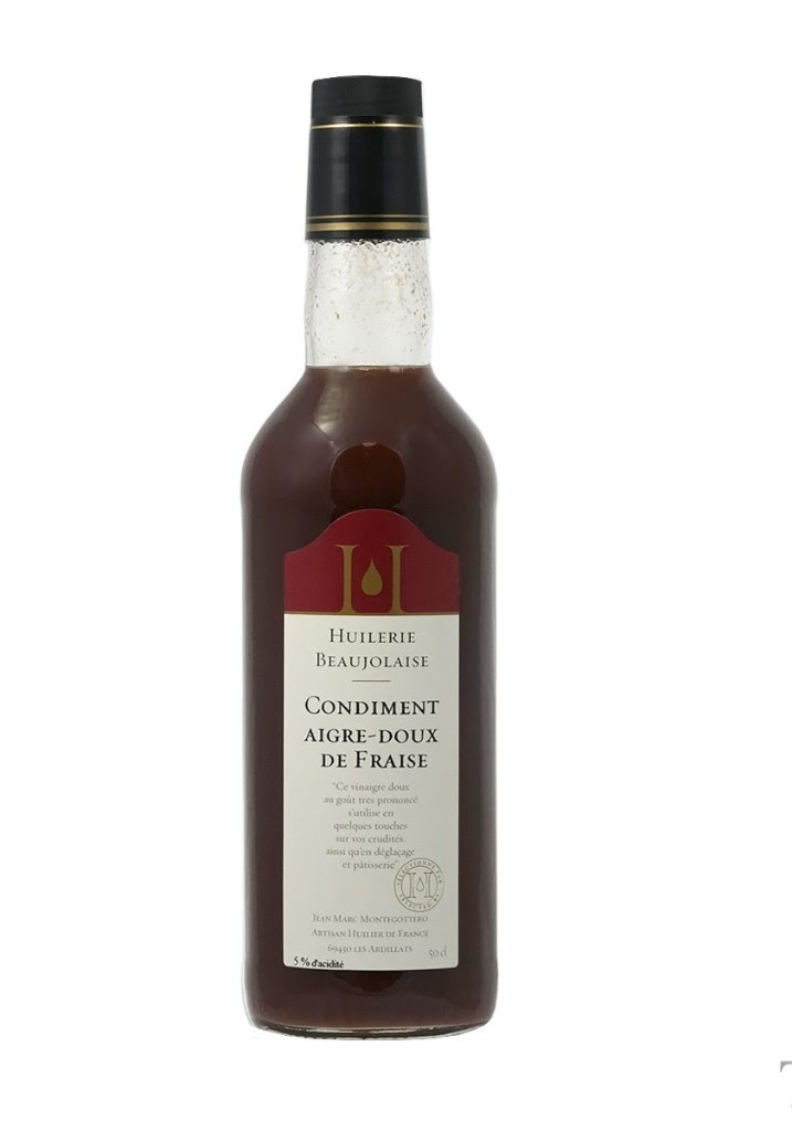 Sweet and Sour Strawberry Vinegar (Jean Marc Montegottero) / 500ml